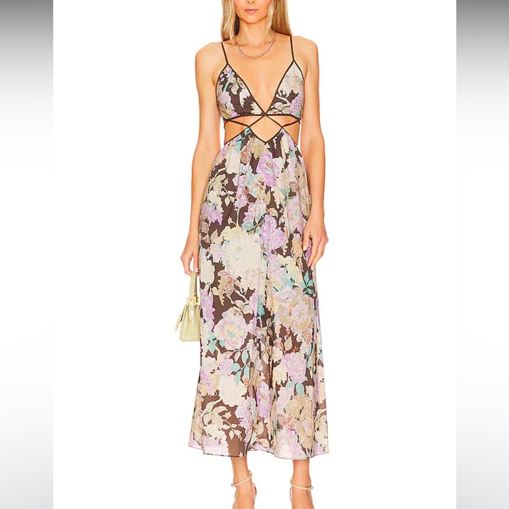 Significant Other midi floral dress from revolve. Worn once, like new.